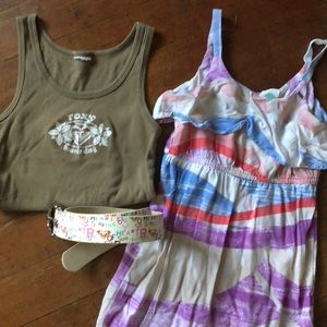 ROXY pack dress tank belt